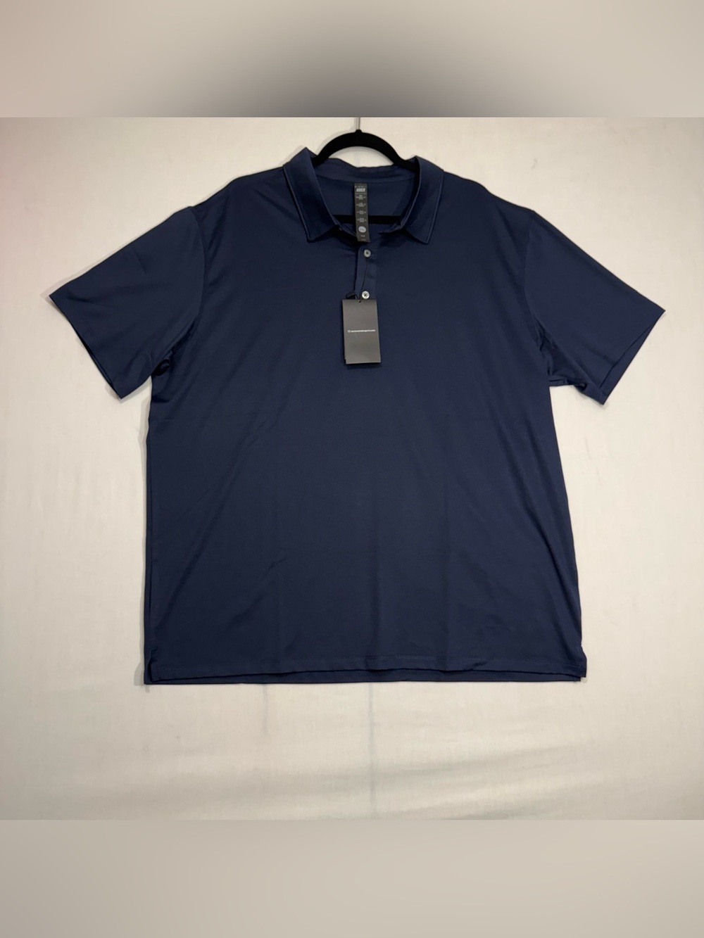 NWT Mier Men's Navy Blue Short Sleeve Polo Shirt size XXL